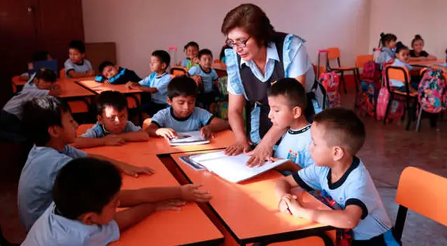 Alumnos retornaron a las aulas tras el anunció del Ministerio de Educación (Minedu). Foto referencial.