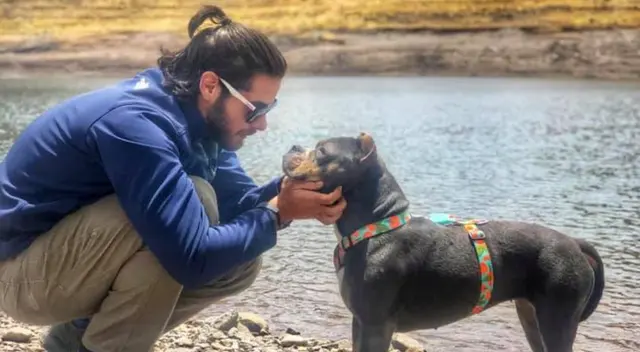 Andrés Wiese promovió el turismo interno hace unos días, y ahora aprovechó para conocer la sierra limeña con su perrita Menta.