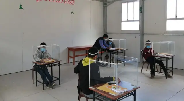 Alumnos retornaron a las aulas tras el anunció del Ministerio de Educación (Minedu).