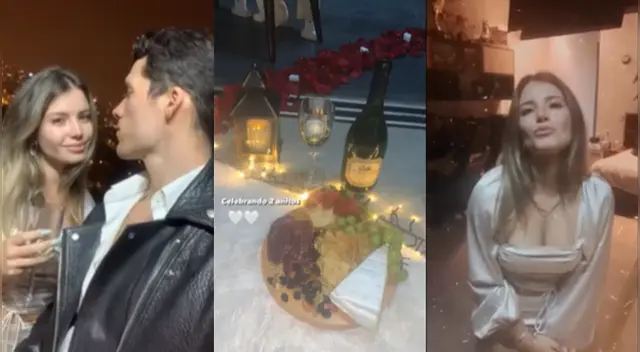 Para conmemorar sus dos años juntos, Flavia Laos sorprendio a Patricio Parodi con una comida bajo la luz de las velas.