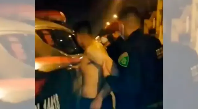 Detienen a efectivo por violencia familiar. Detienen a efectivo por violencia familiar.