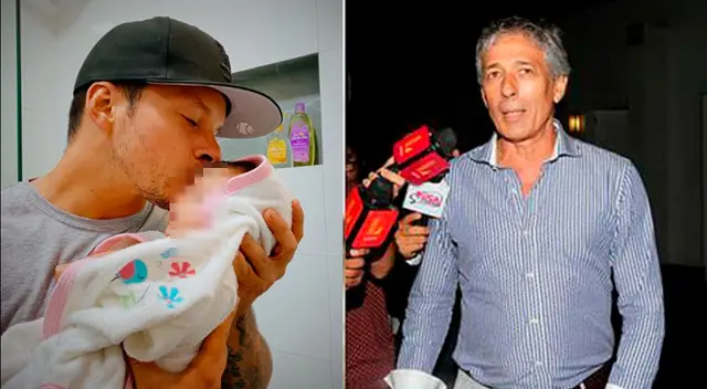 El padre del corredor de autos Mario Hart llegó de visita sin avisar para ver por primera vez a la pequeña Lara.