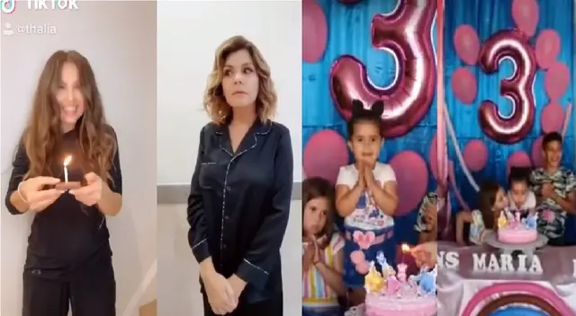 María la del barrio y Soraya se unen en parodia de video viral de niña del cumpleaños.