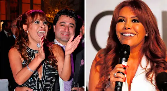 Magaly Medina enamora a Alfredo Zambrano con disfraz de bruja. Magaly Medina enamora a Alfredo Zambrano con disfraz de bruja.