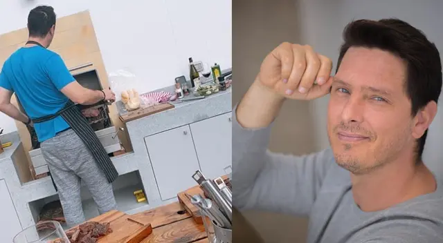 Cristian Rivero demuestra talento en la cocina.