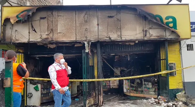 Incendio en Inkafarma.