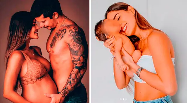 Korina Rivadeneira se muestra cansada por su bebé.