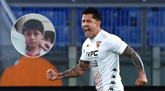 Gianluca Lapadula llamó la atención con fotografía de la infancia.
