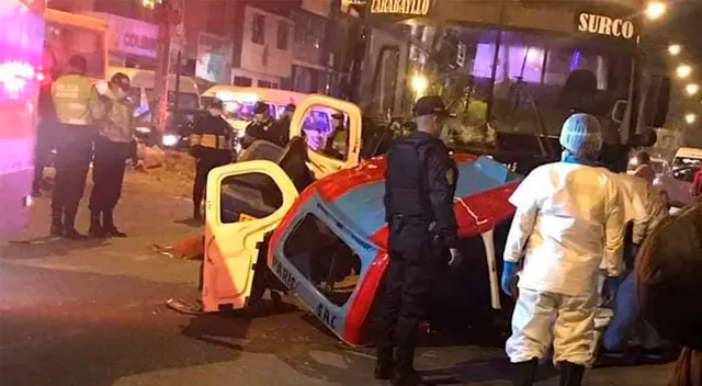 Accidente de tránsito en Carabayllo.