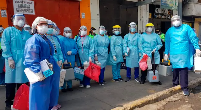 Brigadas de salud en La Victoria.