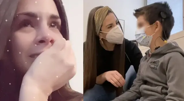 Sully Saénz se emociona por su hijo.