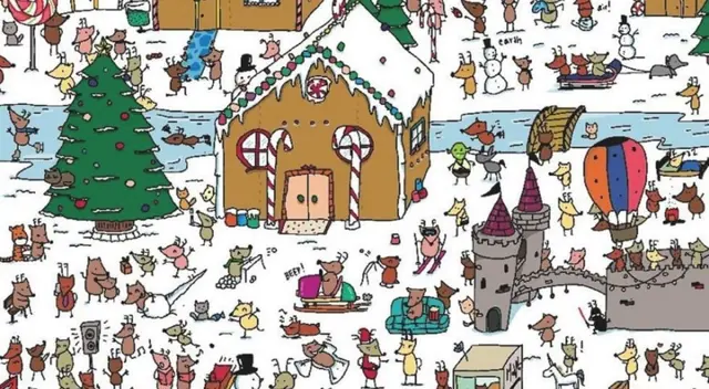 Reto virtual: encuentra al oso panda oculto en la imagen. Reto virtual: encuentra al oso panda oculto en la imagen.