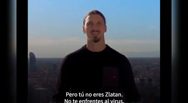 Zlatan Ibrahimovic en campaña contra el Coronavirus Zlatan Ibrahimovic en campaña contra el Coronavirus