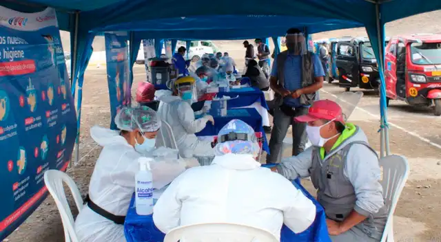 Pruebas COVID-19 en el Callao.