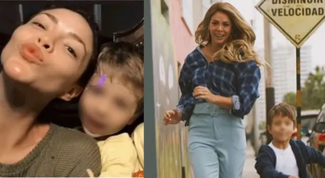 Sheyla Rojas celebra Halloween con divertido maquillaje a su hijo
