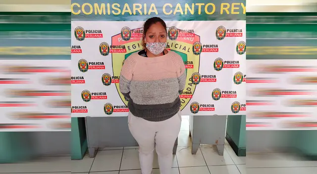 Personal policial detuvo a mujer tras accidente.