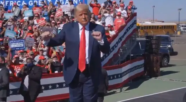 Donald Trump publica video de sus bailes en los mítines