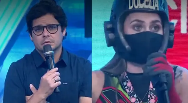 Gian Piero Díaz reclamó porque le quitaron punto a Ducelia Echevarría.