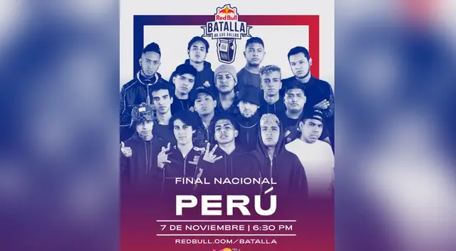 La Final Nacional de la Red Bull Perú 2020 tiene como fecha este sábado 7 de noviembre. La Final Nacional de la Red Bull Perú 2020 tiene como fecha este sábado 7 de noviembre.
