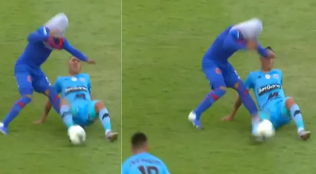 Peculiar imagen de la Liga 1 se viralizó en las redes sociales. Peculiar imagen de la Liga 1 se viralizó en las redes sociales.