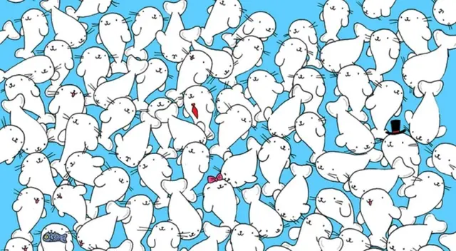 Reto viral: encuentra el malvavisco escondido en la imagen.