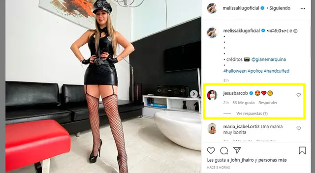 Melissa Klug muestra su impactante disfraz de policía Melissa Klug muestra su impactante disfraz de policía