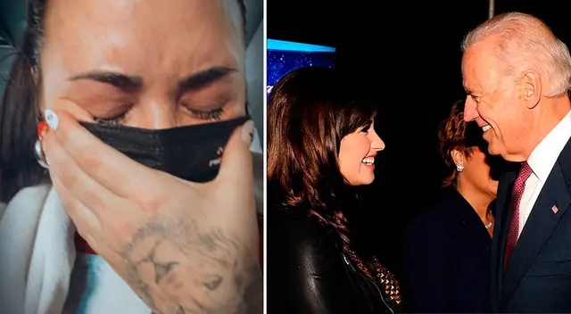 Demi Lovato celebra victoria de Joe Biden.