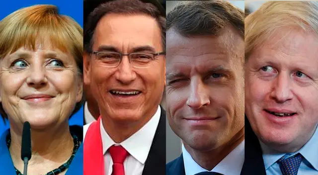 La canciller alemana Angela Merkel, el presidente de Perú Martín Vizcarra, de Francia Emmanuel Macron y el primer ministro británico Boris Johnson, fueron algunos en saludar a Joe Biden.