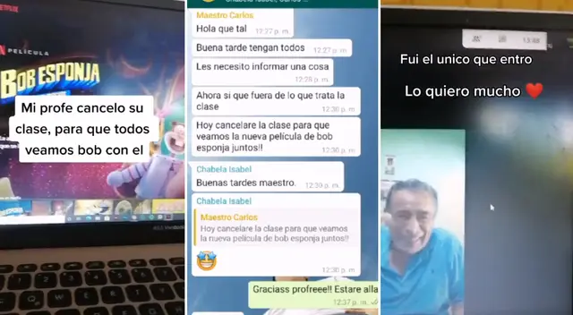 El profesor canceló sus clases para ver una película junto a sus alumnos.