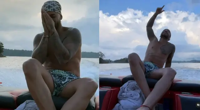 Maluma celebró en medio del mar el remix de ‘Hawaí’ junto a ‘The Weeknd’