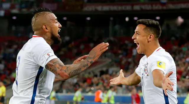 Arturo Vidal y Alexis Sánchez serían sensibles bajas en la selección de Chile para esta fecha doble de Eliminatorias | Foto: EFE