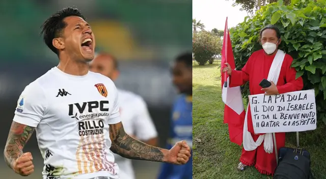 El incondicional hincha de la selección peruana se dirigió a Miraflores para esperar a Lapadula. El incondicional hincha de la selección peruana se dirigió a Miraflores para esperar a Lapadula.