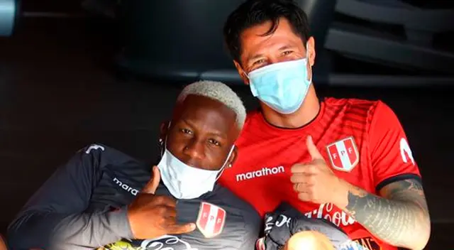 Advíncula y Lapadula congeniaron en los entrenamientos. Advíncula y Lapadula congeniaron en los entrenamientos.