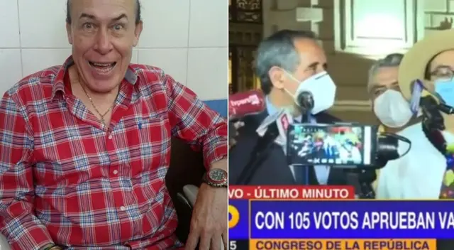 Seguidores del Wasap de JB piden a Jorge Benavides que se parodie el golpe que recibió el congresista Roberto Burga, luego de confirmarse la vacancia presidencial.