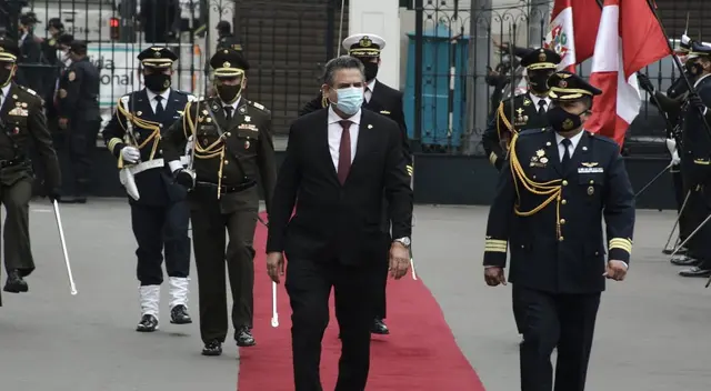 Juramentación de Manuel Merino como Jefe de Estado. Juramentación de Manuel Merino como Jefe de Estado.