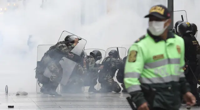 Disturbios en el Centro de Lima.