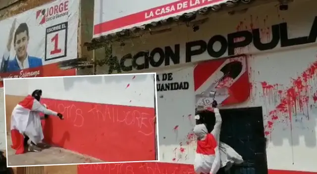 Pobladores de Cusco mostraron su rechazo a la vacancia presidencial.