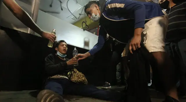 Manifestaciones en el Cercado de Lima por destitución de Martín Vizcarra. Manifestaciones en el Cercado de Lima por destitución de Martín Vizcarra.