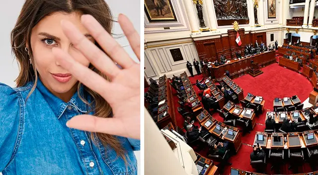 Alondra García Miró apenada por la crisis política que vive el Perú.