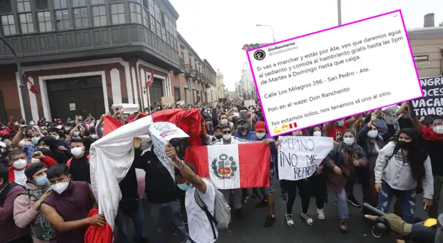 El restaurante expresó su apoyo a los manifestantes.