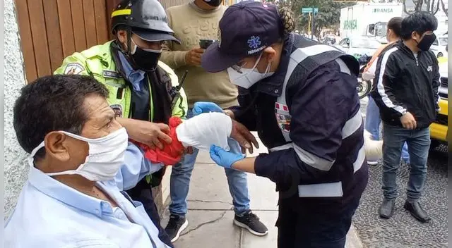 Carpintero fue auxiliado a tiempo