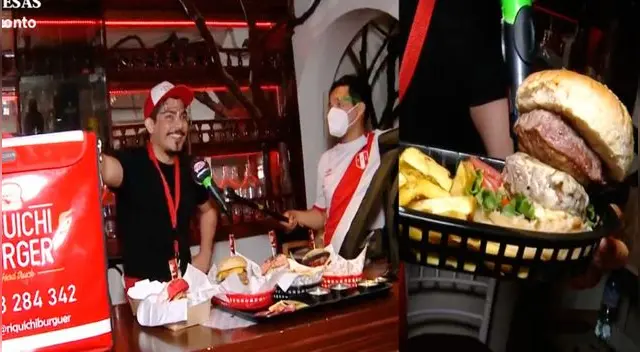 El actor Erick Elera se lanzó como emprendedor en plena pandemia, y mostró cómo son las hamburguesas que vende en su local.