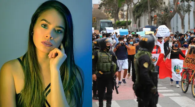 La expolicía Jossmery Toledo reconoció el esfuerzo que hace los agentes de la PNP en las manifestaciones. La expolicía Jossmery Toledo reconoció el esfuerzo que hace los agentes de la PNP en las manifestaciones.