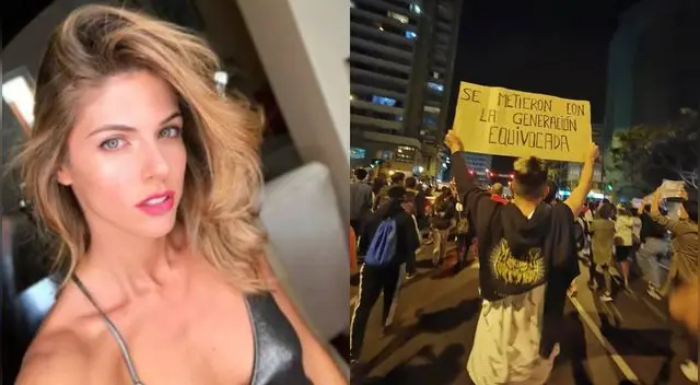 Stephanie Cayo dio su apoyo a las protestas por la salida de Martín Vizcarra, y pidió a los peruanos acudir masivamente a votar. Stephanie Cayo dio su apoyo a las protestas por la salida de Martín Vizcarra, y pidió a los peruanos acudir masivamente a votar.