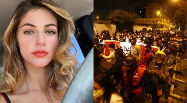 Stephanie Cayo dio su apoyo a las protestas por la salida de Martín Vizcarra, y pidió a los peruanos acudir masivamente a votar. Stephanie Cayo dio su apoyo a las protestas por la salida de Martín Vizcarra, y pidió a los peruanos acudir masivamente a votar.