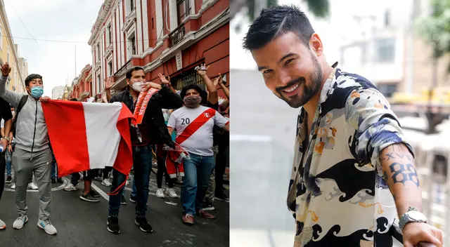 El cantante Ezio Oliva afirma que sale a marchar por su familia y el Perú, luego de que Manuel Merino asuma la presidencia. El cantante Ezio Oliva afirma que sale a marchar por su familia y el Perú, luego de que Manuel Merino asuma la presidencia.