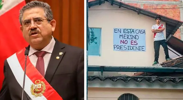 Foto de joven protestando con singular mensaje en el techo de su casa se vuelve viral