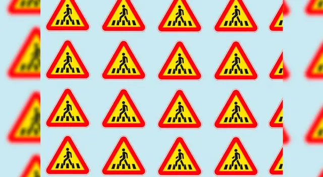 Reto viral: encuentra la señal de tráfico diferente. Reto viral: encuentra la señal de tráfico diferente.