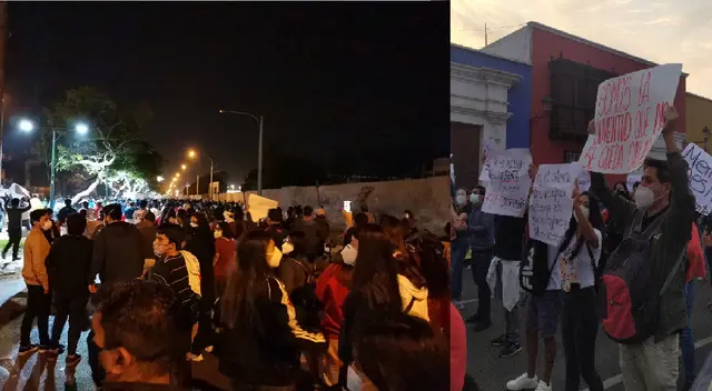 Trujillo sale a las calles en contra de gobierno de Manuel Merino. Trujillo sale a las calles en contra de gobierno de Manuel Merino.