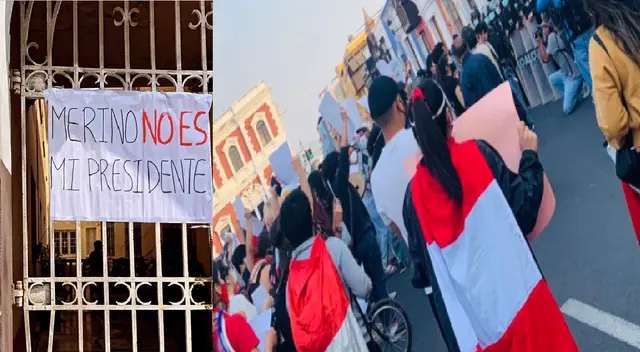 Trujillo sale a las calles en contra de gobierno de Manuel Merino. Trujillo sale a las calles en contra de gobierno de Manuel Merino.